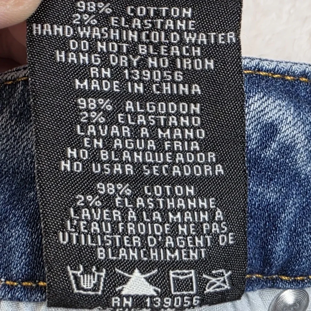 Grace In LA Jeans Size 25 Bootcut Blue Denim Stretch Embroidered Cowgirl Western